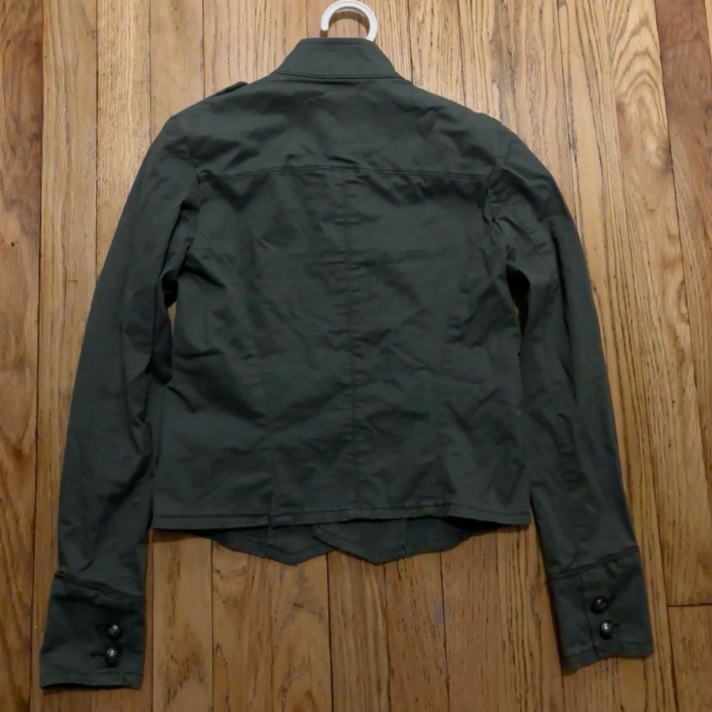 American Rag Cie Olive Jean Button Up Jacket - XXS - Picture 7 of 16